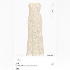 Elliatt Cream Maxi Trumpet Skirt for Brides